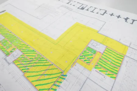 Skizze einer Tiefgarage